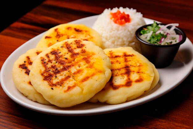 Prato de arepas venezuelano