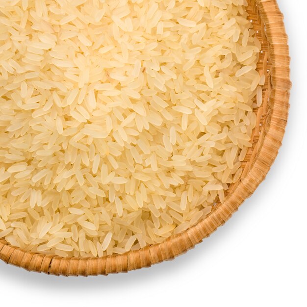 prato de arroz de grão longo