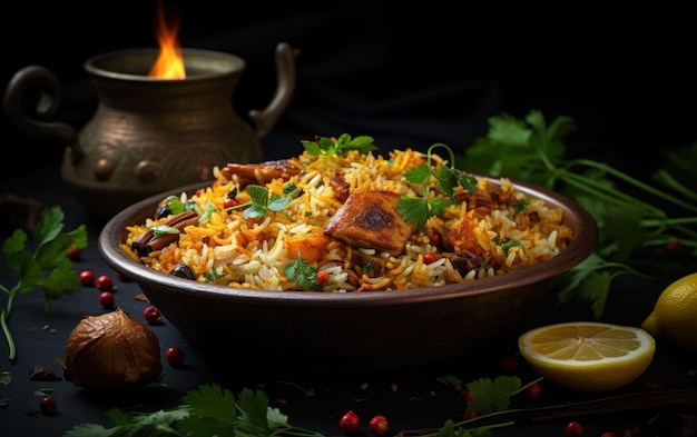 prato de biryani