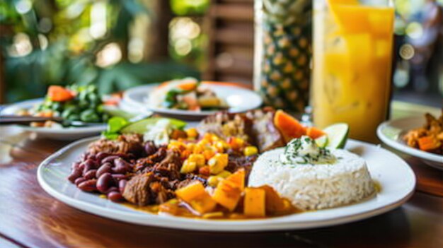 Foto prato de comida brasileira