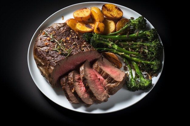 Foto prato de jantar amigável com ceto