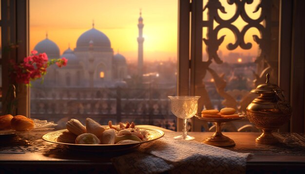 Pratos deliciosos do Ramadan para a festa do iftar