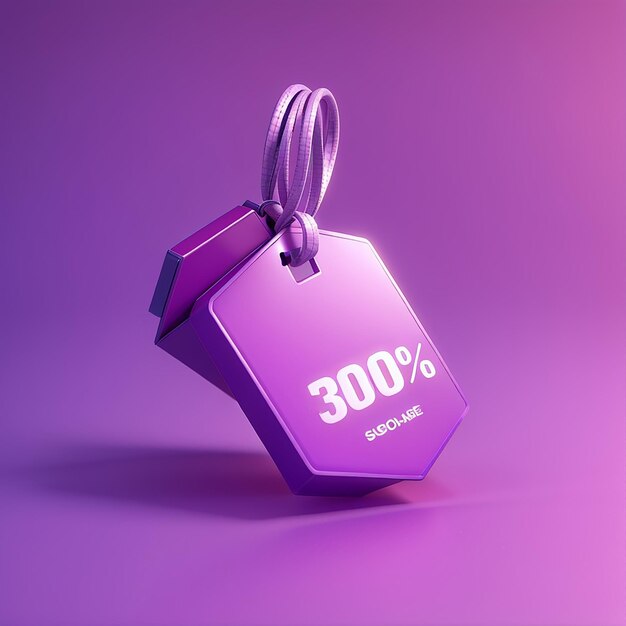 Foto precio de compra en línea etiqueta 3d render vector descuento cupón de efectivo para uso futuro ventas con una excelente oferta 3d para comprar promoción de oferta especial en etiquetas de precio 3d en descuento de etiqueta púrpura