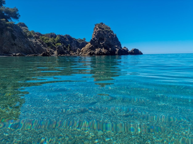 Preciosa imagen de la playa de Cala del Cañuelo