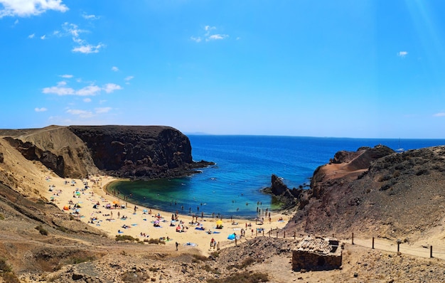 Preciosa playa Papagayo en Lanzarote