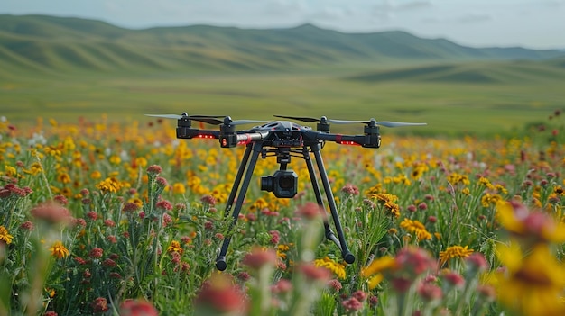 Foto precisão de amostragem de solo por drones