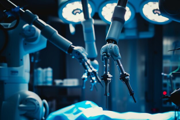 Foto precisão robótica na cirurgia avançada
