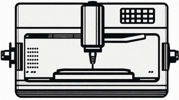 Foto precisión de la máquina cnc