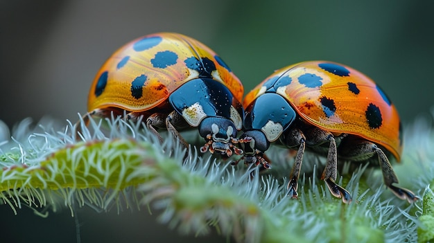 Foto predadores de pragas naturais liberados nos campos papel de parede