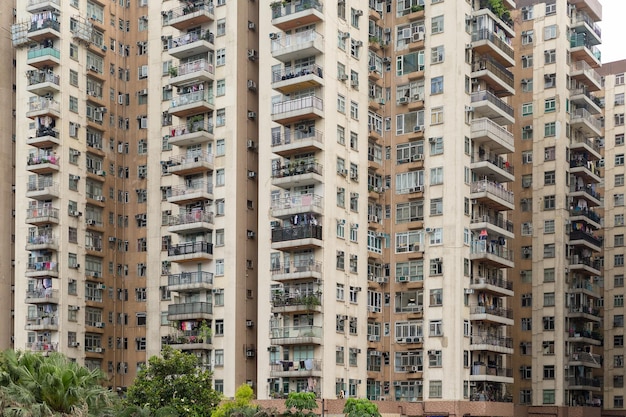 Prédio de apartamentos em Hong Kong