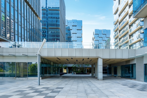 Foto prédios vazios em um centro financeiro