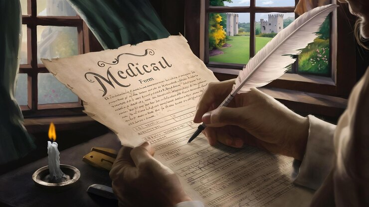 Foto preenchimento do formulário médico