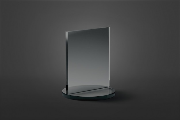 Preis für rechteckiges Glas Plexiglas Preisträgergeschenk Transparente Glasplatte für den Gewinner