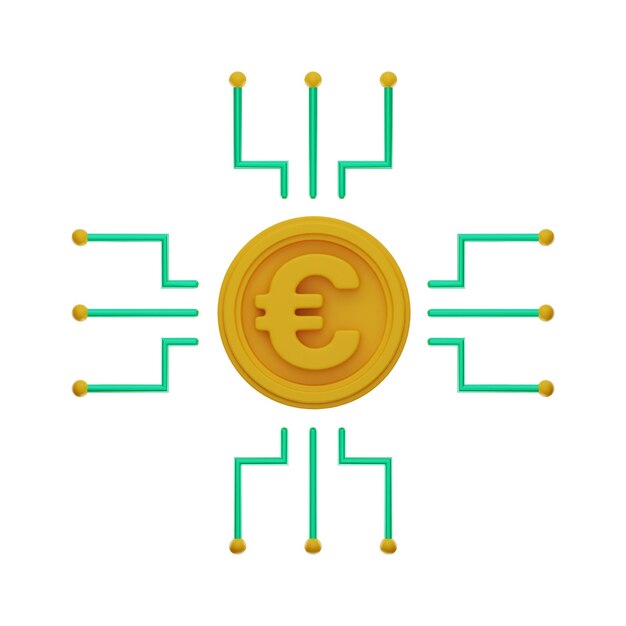 Foto premium finance money symbol 3d-rendering hochauflösender isolierter hintergrund