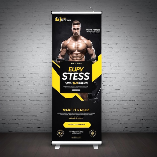 PREMIUM-Gymnastik-Banner-Design-Vorlage