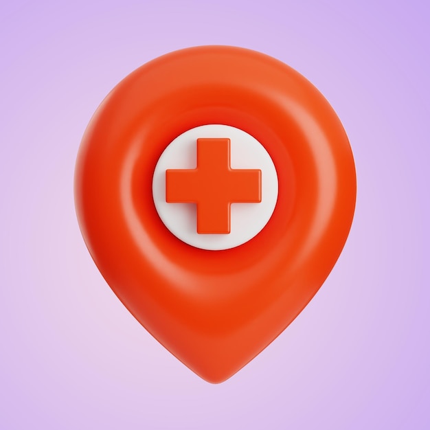 Premium Health Medical icon 3d rendering PNG fondo transparente