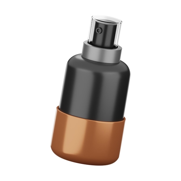 Premium-Kosmetik- und Beauty-Parfüm-Symbol 3D-Rendering auf isoliertem Hintergrund