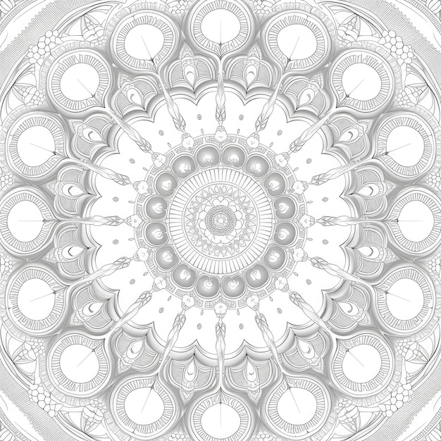 Premium Mandala Splendor Un fondo de lujo de página completa sumergido en la opulenta belleza de los intrincados mandalas