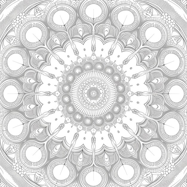 Premium Mandala Splendor Um pano de fundo de luxo de página inteira Imersos na beleza opulenta de Mandalas intrincadas