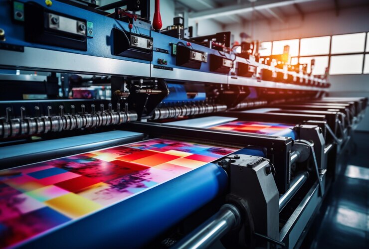 Las prensas modernas producen impresiones multicolores precisas