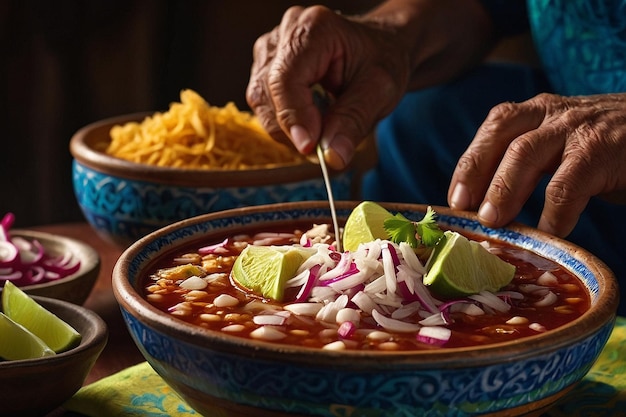 Preparação artesanal de pozole