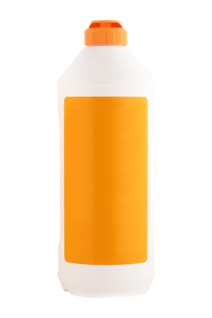 Preparação de garrafa vazia para detergente isolado