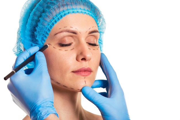 Preparação para cirurgia facial