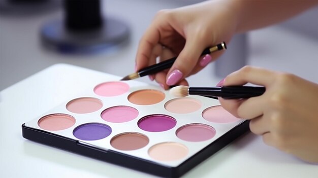 Preparación en el maquillador con Makeup Palette