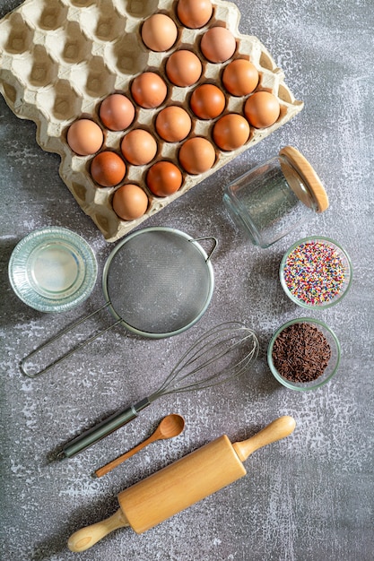 Preparación de la masa Una medida de la cantidad de ingredientes de la receta.