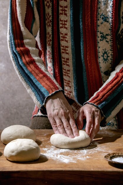 Preparación de la masa.