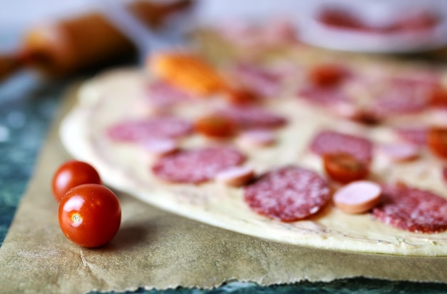 Preparar cobertura para pizza