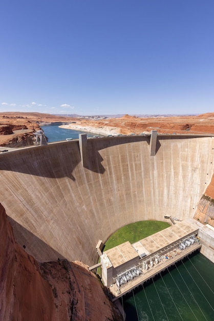 Presa de Glen canyon y río colorado en page arizona estados unidos de américa