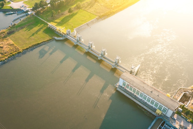 La presa del río Odra. Wroclaw Polonia