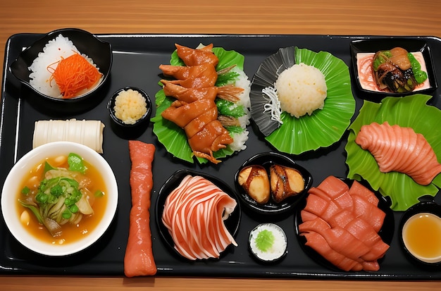 Presentación de comida japonesaCocina japonesa