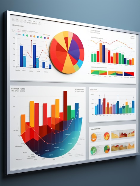 Una presentación elegante con gráficos y gráficos coloridos que muestran campañas de marketing exitosas Enfoque profesional basado en datos