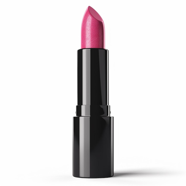 Presentación de un tubo de lápiz labial para la publicidad de cosméticos