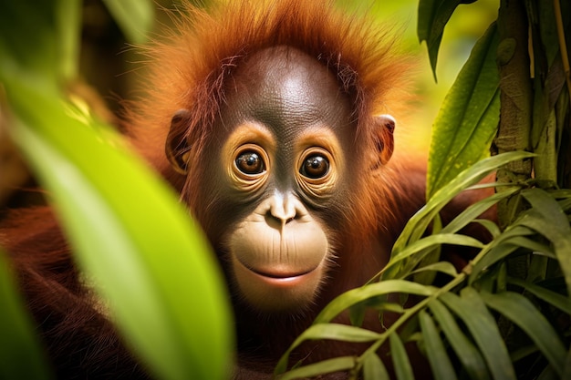 Preservação dos orangotangos de Kalimantan Proteção das espécies ameaçadas de extinção e do seu habitat vital