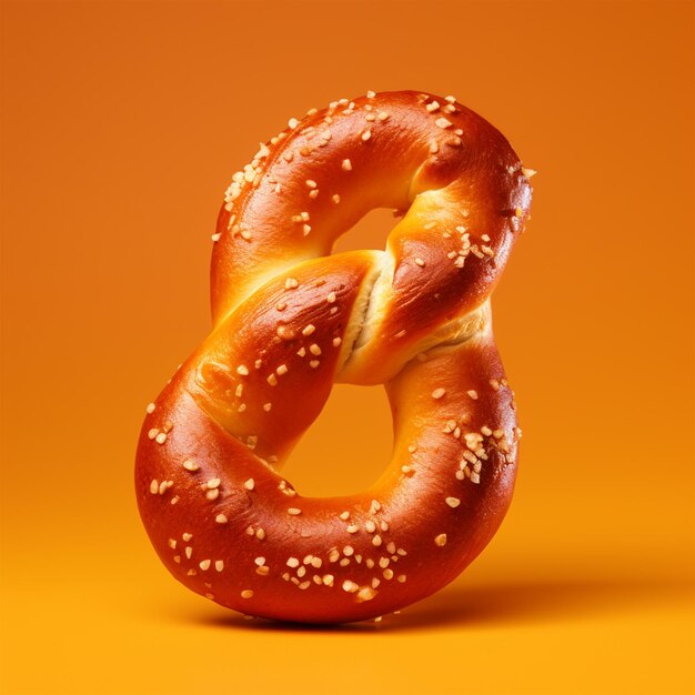 Pretzel auf einem isolierten Hintergrund