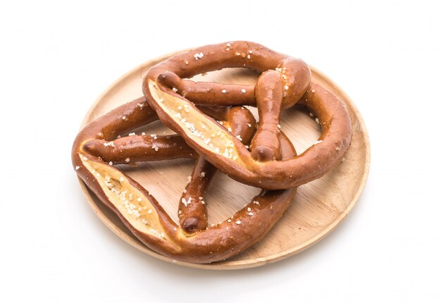 pretzel em fundo branco