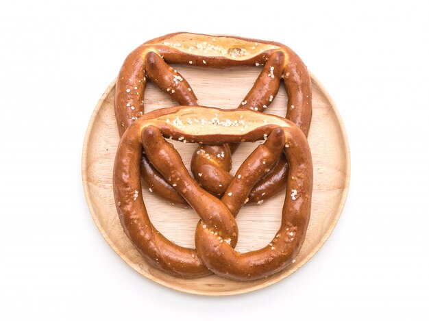 pretzel em fundo branco