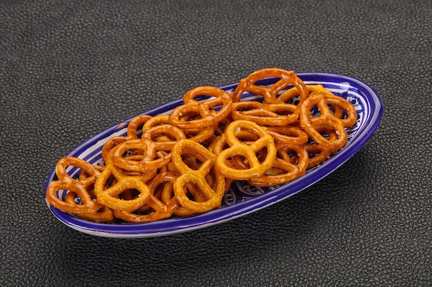 Pretzel sabroso salado