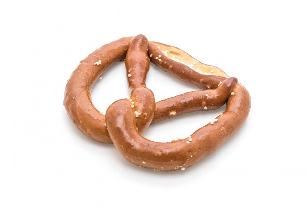 pretzel sobre fondo blanco