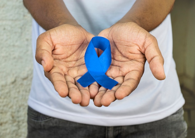 Foto prevenção do azul de novembro do câncer de próstata