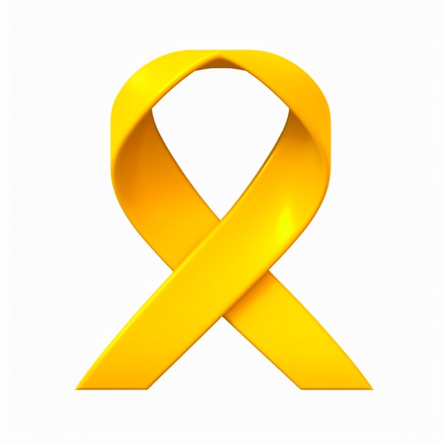 Prevención del suicidio con cinta de corazón amarillo.