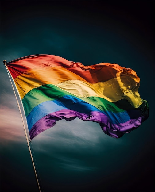 Pride flag rainbow lgbtqia generative ai