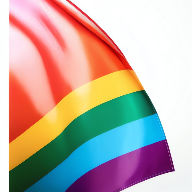 Foto pride-flagge regenbogenfarben stolz