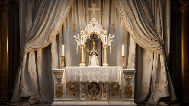 Foto priester katholischer altar