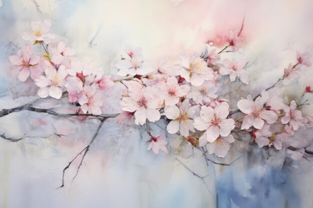 La primavera, el arte de las plantas, la jardinería, las flores, la temporada de los árboles, la floración, el sakura, la naturaleza, la floración.