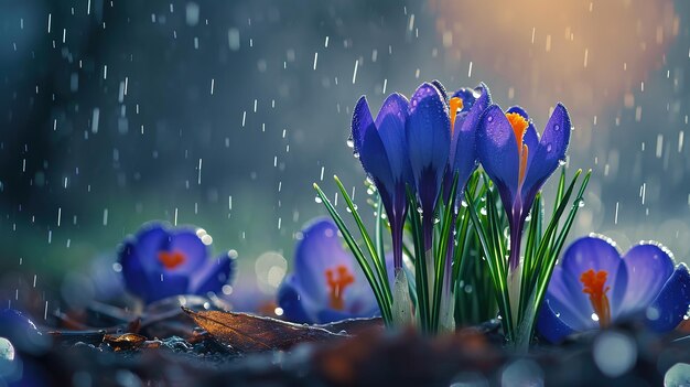 En la primavera, cuando las flores están en plena floración, generado con IA