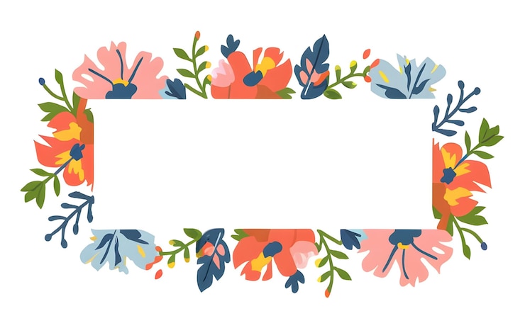 Primavera e verão Arranjos de aquarela de fundo com pequenas flores Ilustração botânica mínima